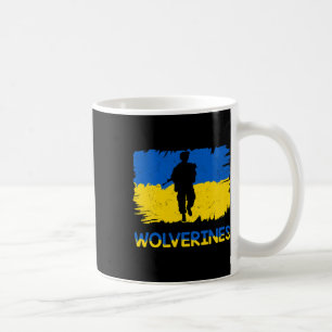 Mug Wolverines Soutiennent l'Ukraine Soutiennent l'Ukr