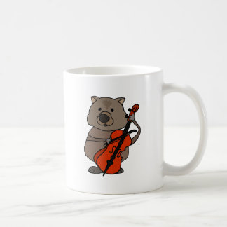 Mug Wombat drôle jouant la bande dessinée de