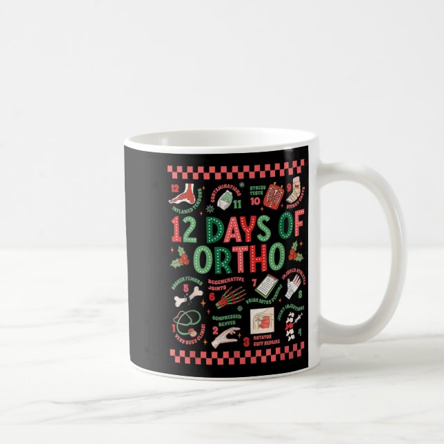 Mug Women 12 Days Of Ortho Christmas Orthopedic Winter (Droite)