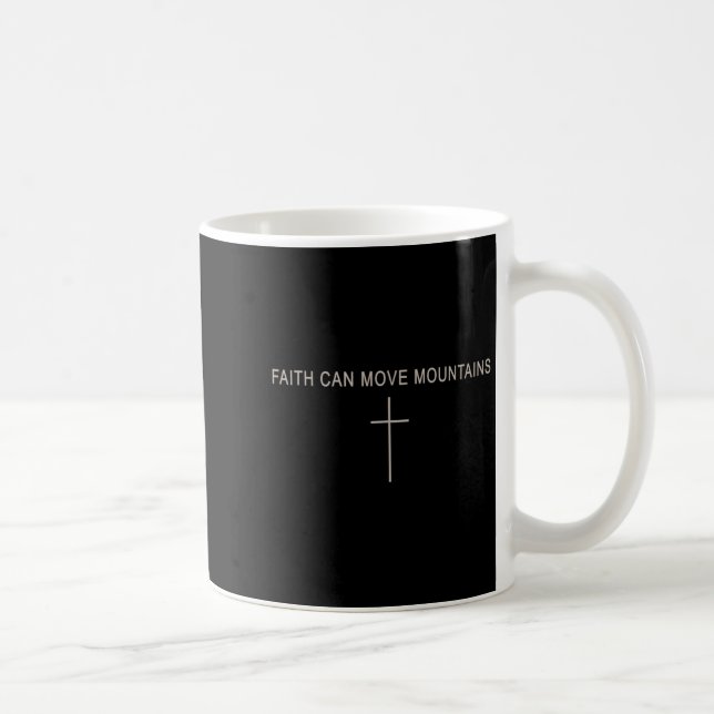 Mug Women Faith Can Move Mountains Christian Minimalis (Droite)