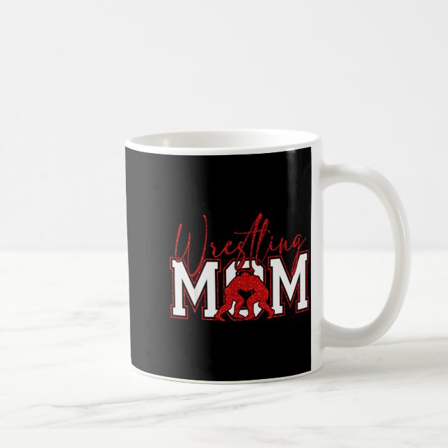 Mug Women Wrestling Mom Funny Wrestle Wrestler Mothers (Droite)