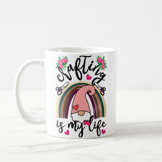 Mug Womens Crafting Is My Life Crafters Quilting Sewin (Gauche)