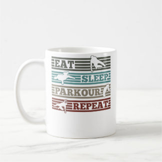 Mug Womens Eat Sleep Parkour Repeat Runner Parkour