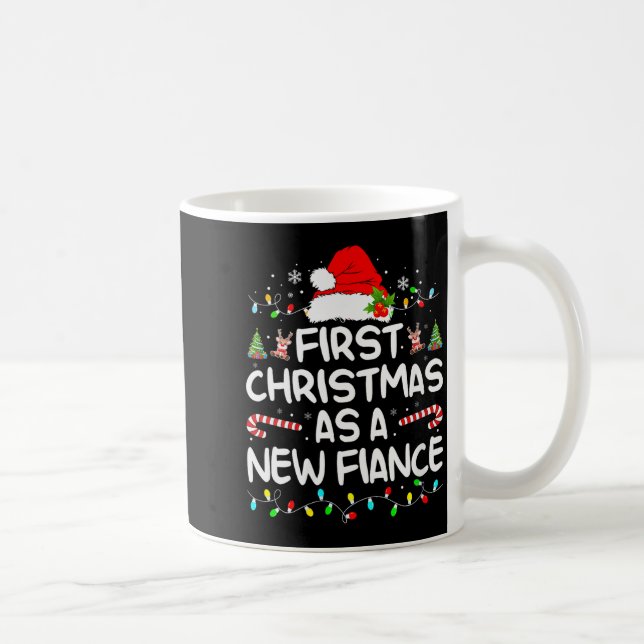 Mug Womens First Christmas With My Hot New Fiance Enga (Droite)