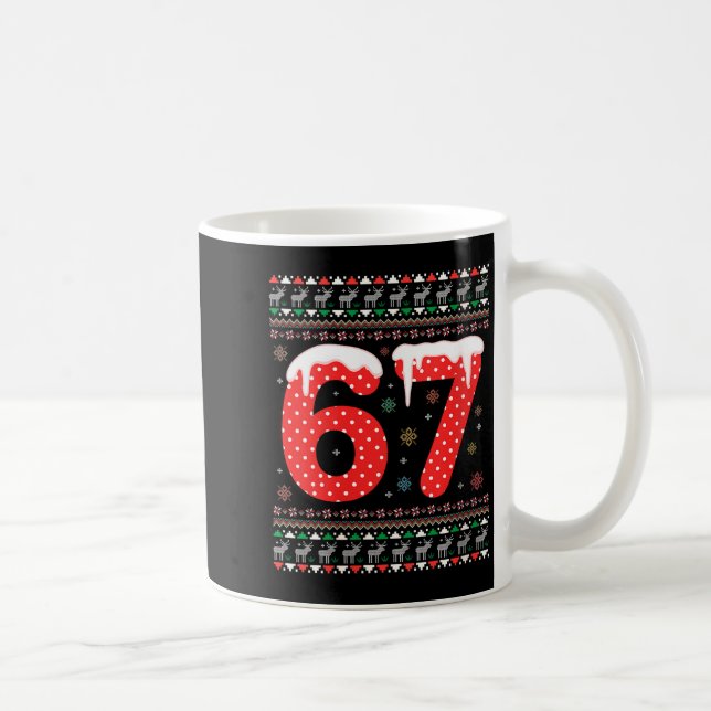 Mug Womens Funny 67 Meme Christmas Pjs Six Seven Gen A (Droite)