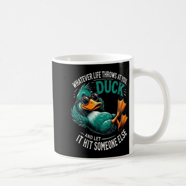 Mug Womens Funny Duck Graphic Tees Men Women Teens Fun (Droite)