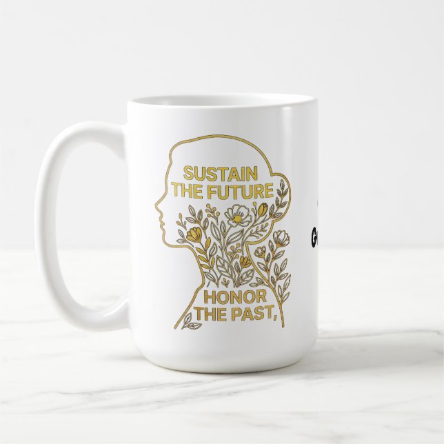 Mug Women's History Month Eco-Feminist Sustain Future (Gauche)