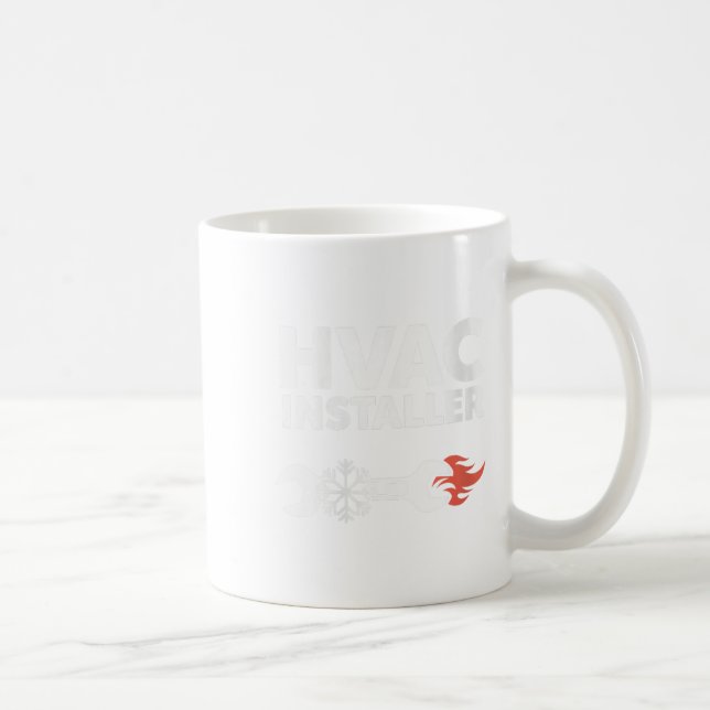 Mug Womens Hvac Installer Funny Hvac Tech Technicien F (Droite)
