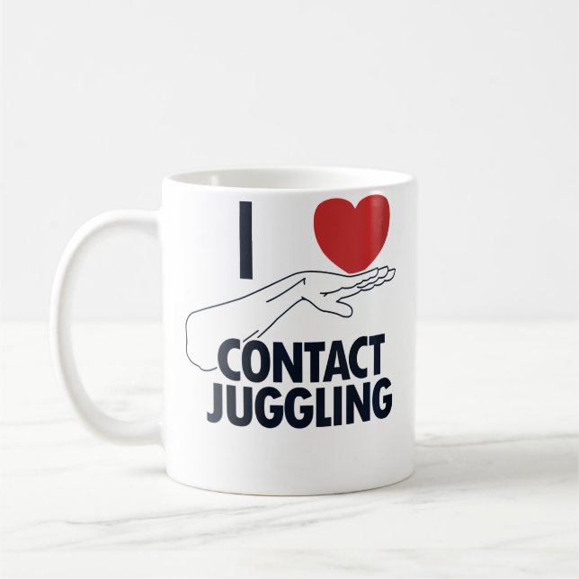 Mug Womens I Love Contact Juggling Ball Professional C (Gauche)