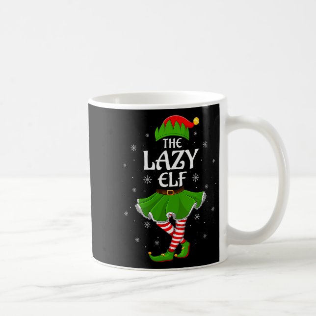 Mug Womens Lazy Elf Christmas Family Girls Women Elf S (Droite)