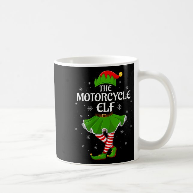 Mug Womens Motorcycle Elf Christmas Family Girls Women (Droite)