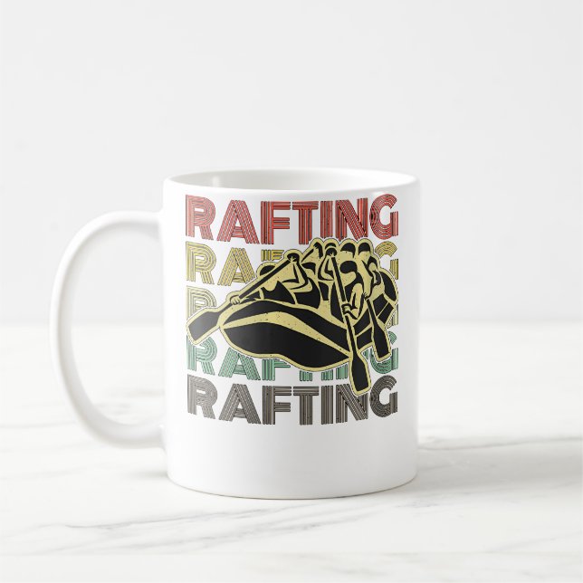 Mug Womens Rafting Retro Loves Kayak Boat Good Paddlin (Gauche)