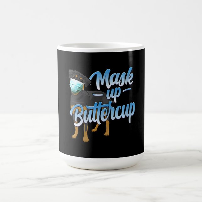 Mug Womens Rottweiler Dog with mask (Centre)