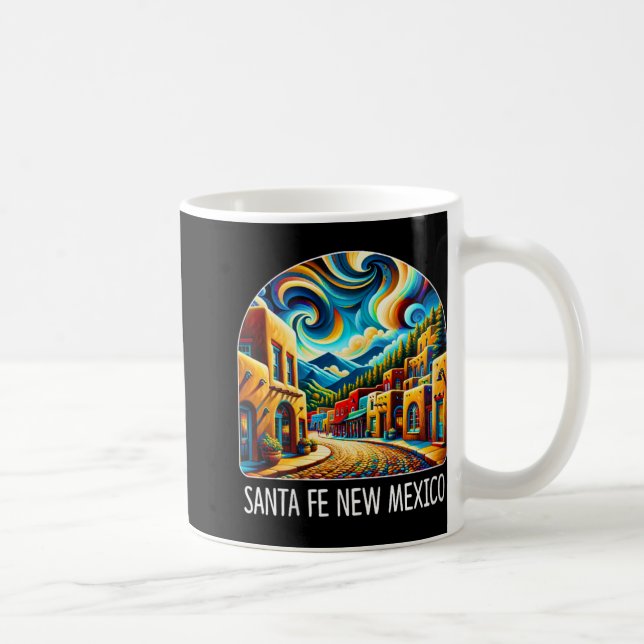 Mug Womens Santa Fe New Mexico - Expressionism Art - V (Droite)