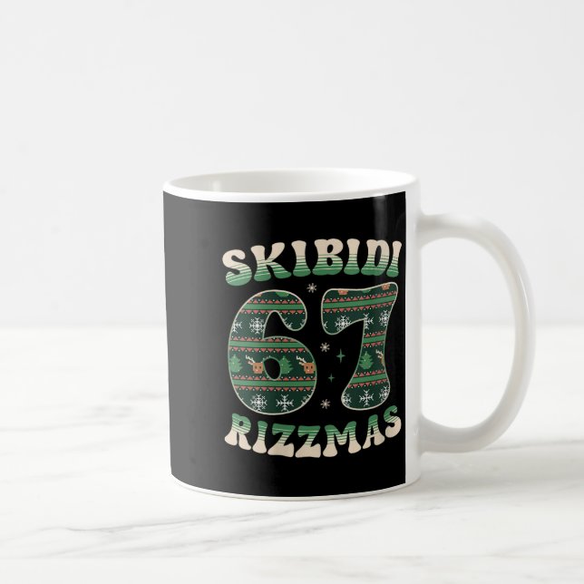 Mug Womens Skibidi Rizzmas 67 Six Seven Meme Ugly Chri (Droite)