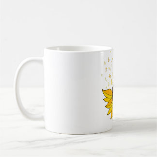 Mug Womens Sunflower Music Lover Notes de l'élève Ense