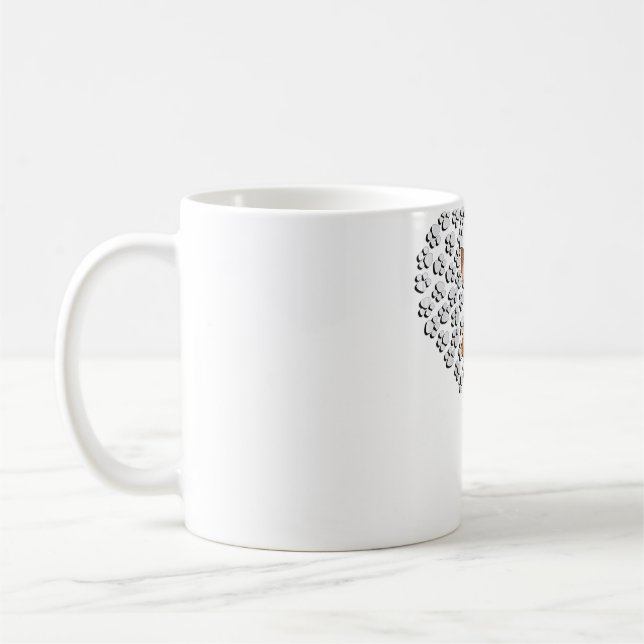 Mug Womens Yorkshire Terrier Lover Dog Paw Design Ente (Gauche)