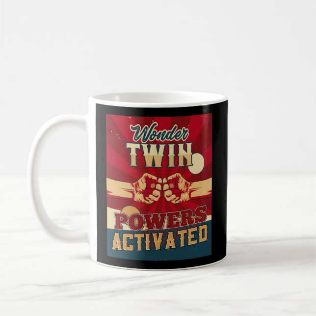 Mug Wonder Twin Powers Activé Twins Enfants frères (Gauche)