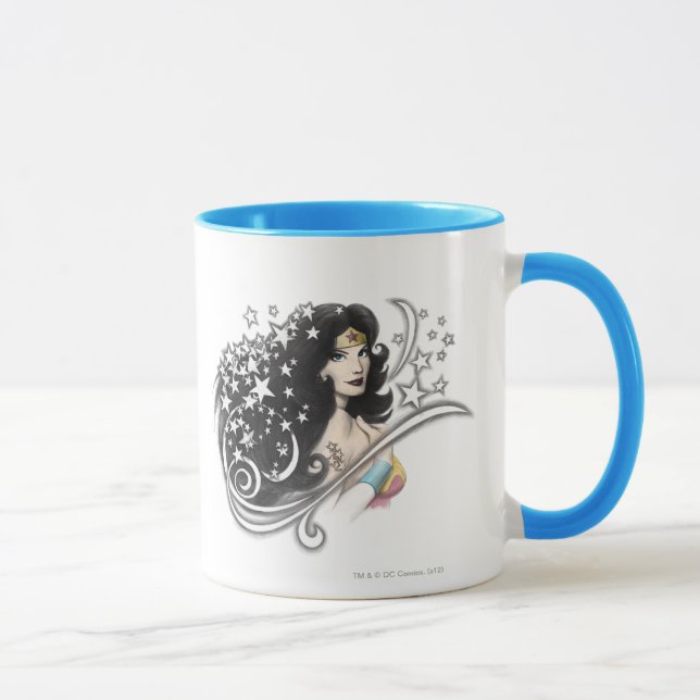 Mug Wonder Woman and Stars (Droite)