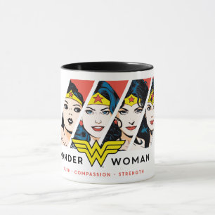 Mug Wonder Woman Comic Evolution Graphic