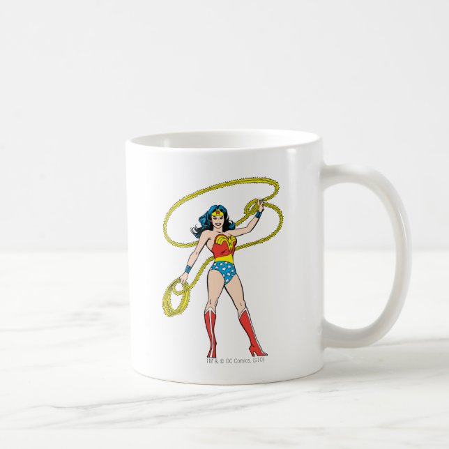 Mug Wonder Woman debout avec Lasso (Droite)