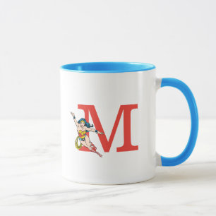 Mug Wonder Woman Flying   Ajouter votre monogramme