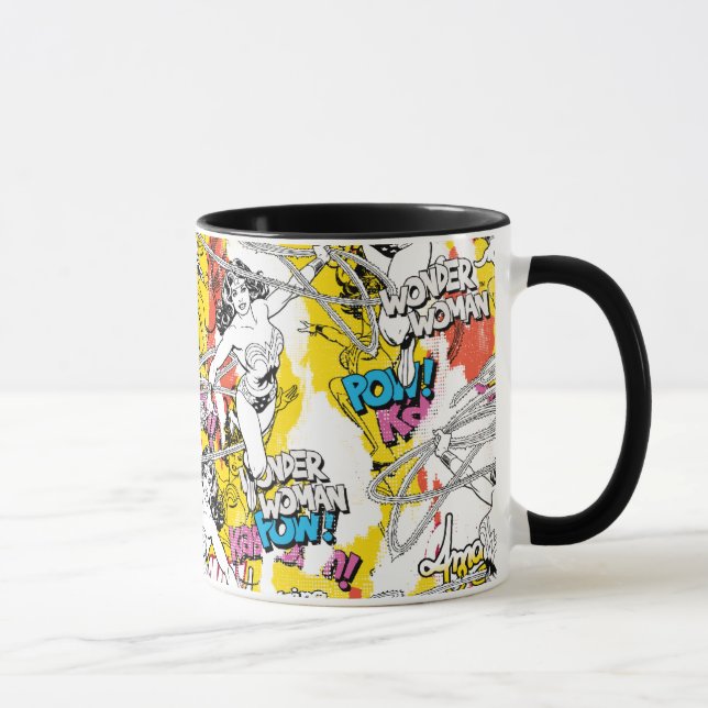Mug Wonder Woman Neon Motif (Droite)