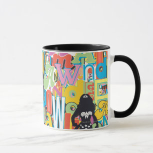 Mug Wonder Woman Texte Collage
