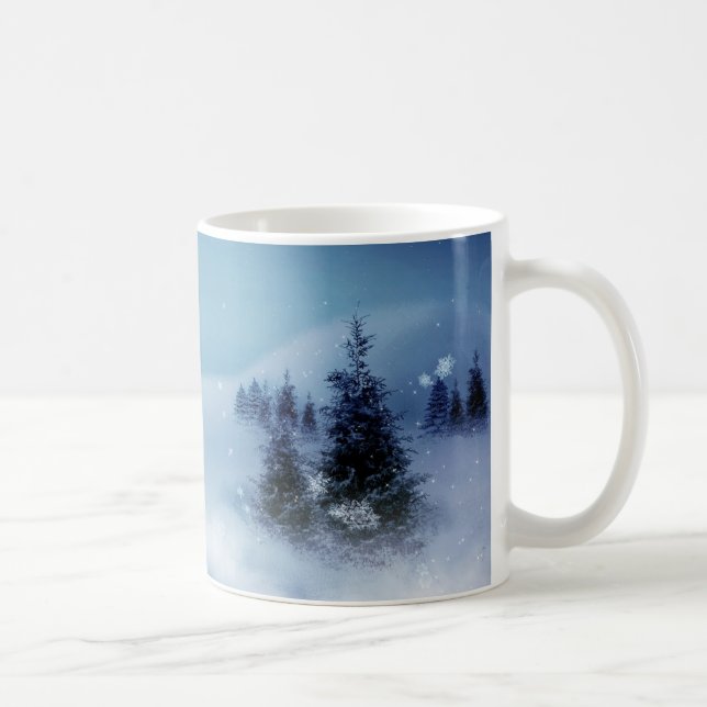 Mug Wonderland d'hiver de nuit (Droite)