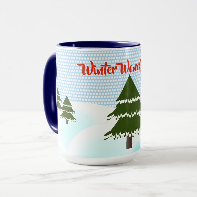 Mug Wonderland Evergreen Trees (Devant gauche)