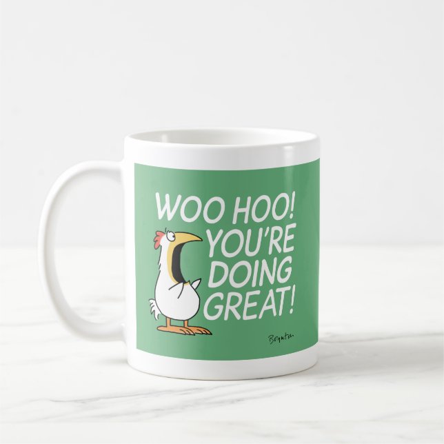 Mug WOO HOO ! TU FAIS BEAUCOUP ! Sandra Boynton (Gauche)