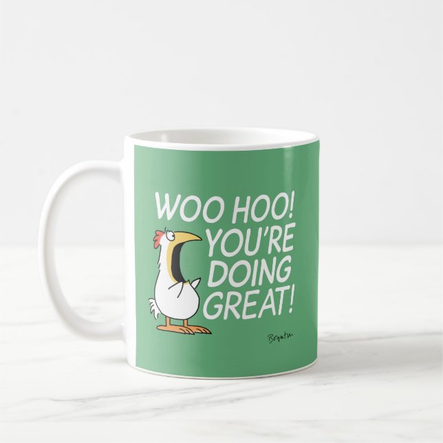 Mug WOO HOO ! VOUS ÊTES FANTASTIQUE ! Sandra Boynton  (Gauche)