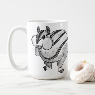 Mug Woodland Animal Art Pencil Cute Chipmunk
