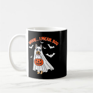 Mug Woof Mean Boo Drôle Fantôme Chien Halloween Allema