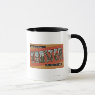 Mug Wooster, lettre ScenesWooster, OH d'OhioLarge