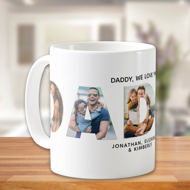 Mug Word Daddy with pictures for Dad (Créateur téléchargé)