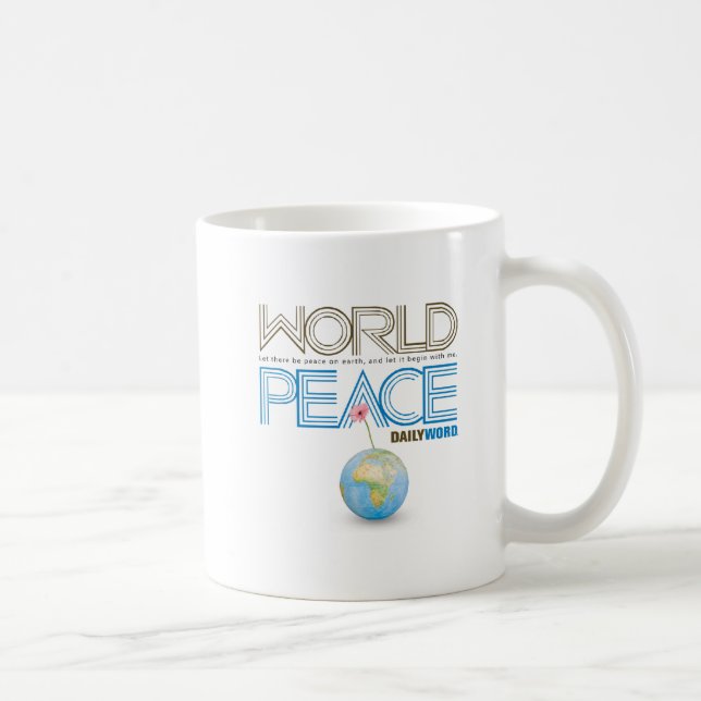 Mug WORD® QUOTIDIEN "paix du monde" (Droite)