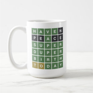 Mug WORDLE Birthday. Avoir Un Anniversaire Super Duper