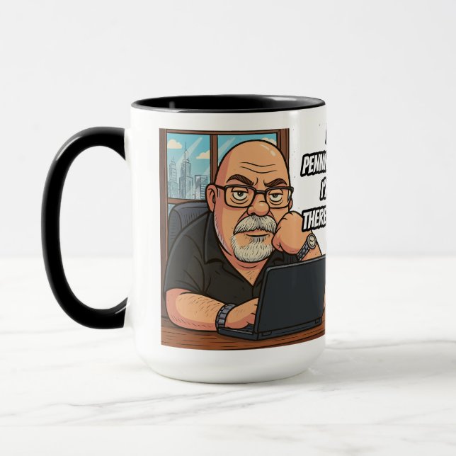 Mug Working Writer 15OZ conçu par Phil Elmore (Gauche)