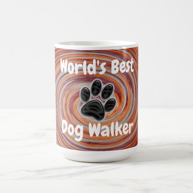 Mug World Best Dog Walker Super Empreinte de patte Pup (Centre)
