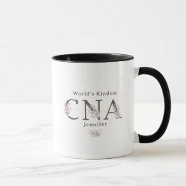 Mug World’s Kindest CNA Floral Christmas