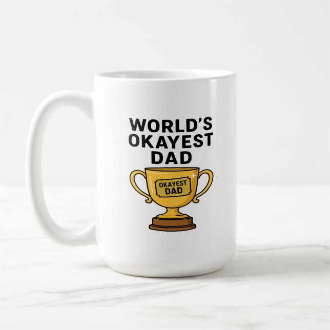 Mug World’s Okayest Dad - Trophy Edition (Gauche)