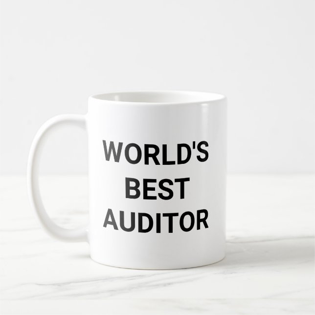 Mug Worlds Best Auditor Funny Career Coworker Gift (Gauche)