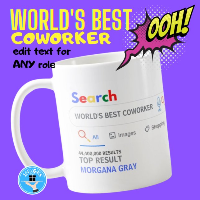Mug WORLDS BEST COWORKER Funny Top Search Result (Créateur téléchargé)