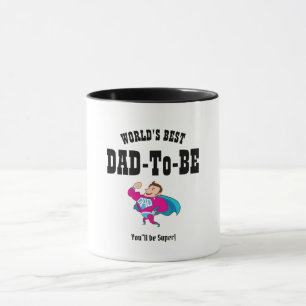 Mug Worlds BEST DAD-To-BE - Super HERO personnalisable
