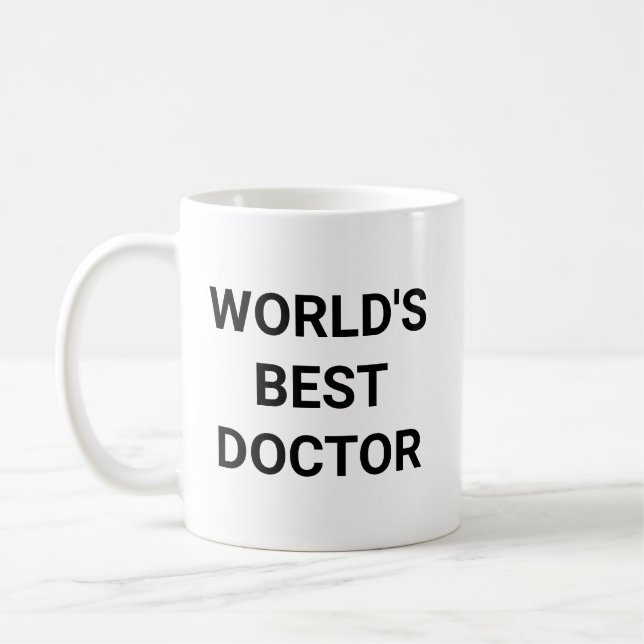 Mug Worlds Best Doctor Funny Career Coworker Gift (Gauche)