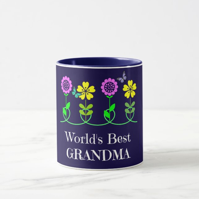 Mug World's Best Grandma, (Centre)