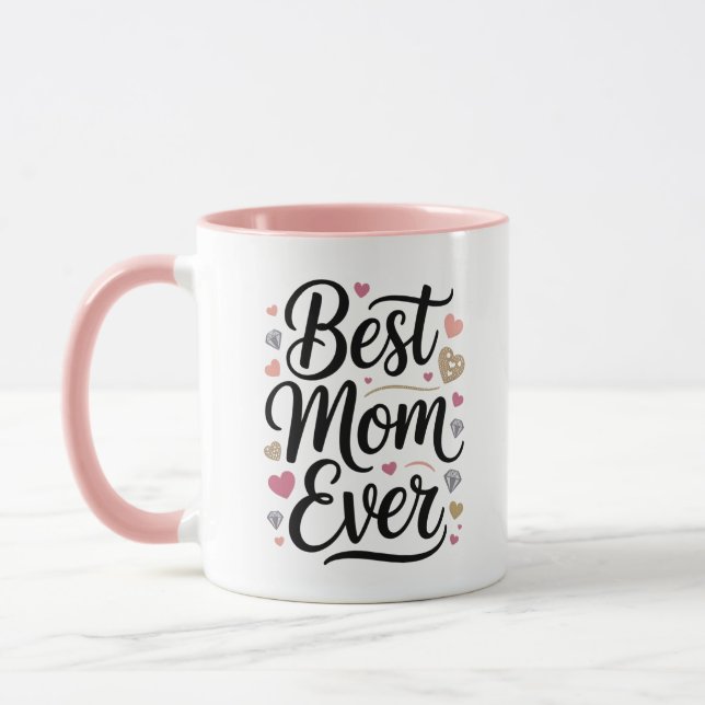 Mug World's Best Mom Diamonds (Gauche)