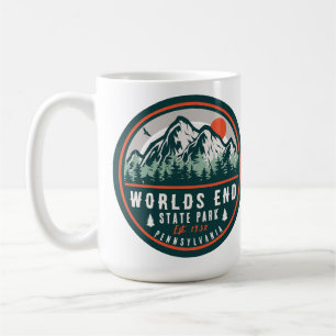 Mug Worlds End State Park Pennsylvania Retro Sunset