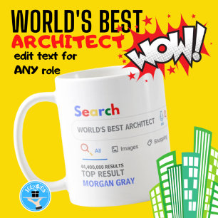 Mug WORLDS MEILLEUR ARCHITECTE Funny Top Résultat de r